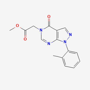 Methyl 2-[1-(2-methylphenyl)-4-oxopyrazolo[3,4-d]pyrimidin-5-yl]acetate