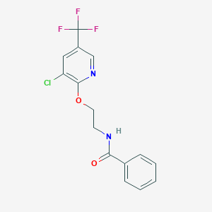 N-(2-{[3-chloro-5-(trifluoromethyl)-2-pyridinyl]oxy}ethyl)benzenecarboxamide