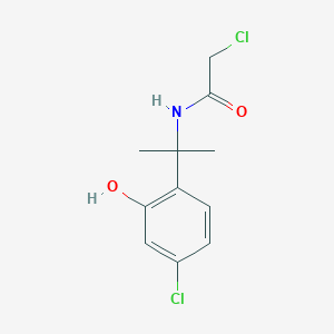 2-Chloro-N-[2-(4-chloro-2-hydroxyphenyl)propan-2-yl]acetamide
