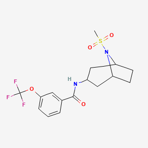 N-(8-(methylsulfonyl)-8-azabicyclo[3.2.1]octan-3-yl)-3-(trifluoromethoxy)benzamide