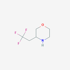 molecular formula C6H10F3NO B2734071 3-(2,2,2-Trifluoroethyl)morpholine CAS No. 1083396-16-0
