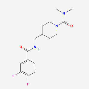 4-((3,4-difluorobenzamido)methyl)-N,N-dimethylpiperidine-1-carboxamide