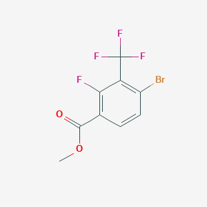 molecular formula C9H5BrF4O2 B2734075 Methyl 4-bromo-2-fluoro-3-(trifluoromethyl)benzoate CAS No. 2243512-86-7