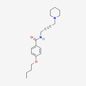 4-butoxy-N-(4-(piperidin-1-yl)but-2-yn-1-yl)benzamide
