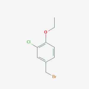 molecular formula C9H10BrClO B2734083 4-(bromomethyl)-2-chloro-1-ethoxybenzene CAS No. 1254062-93-5