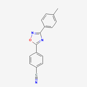 4-[3-(4-Methylphenyl)-1,2,4-oxadiazol-5-yl]benzonitrile