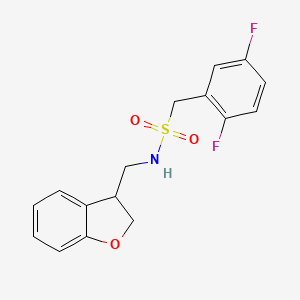 1-(2,5-difluorophenyl)-N-[(2,3-dihydro-1-benzofuran-3-yl)methyl]methanesulfonamide