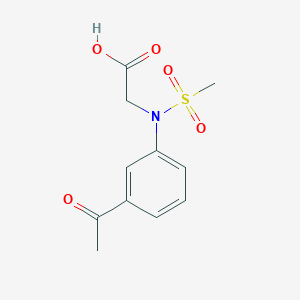 N-(3-acetylphenyl)-N-(methylsulfonyl)glycine