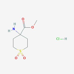 Methyl 4-aminotetrahydro-2H-thiopyran-4-carboxylate 1,1-dioxide hydrochloride