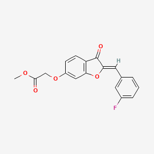 (Z)-methyl 2-((2-(3-fluorobenzylidene)-3-oxo-2,3-dihydrobenzofuran-6-yl)oxy)acetate