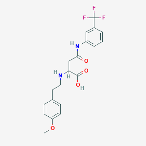 2-((4-Methoxyphenethyl)amino)-4-oxo-4-((3-(trifluoromethyl)phenyl)amino)butanoic acid