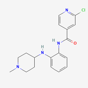 molecular formula C18H21ClN4O B2734105 2-chloro-N-{2-[(1-methylpiperidin-4-yl)amino]phenyl}pyridine-4-carboxamide CAS No. 1333570-16-3