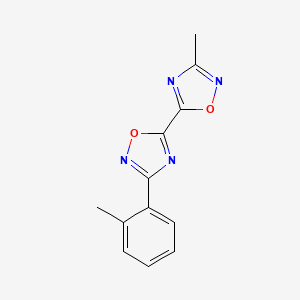3-Methyl-3'-(2-methylphenyl)-5,5'-bi-1,2,4-oxadiazole