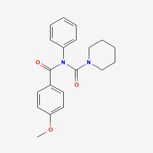 molecular formula C20H22N2O3 B2734116 N-(4-methoxybenzoyl)-N-phenylpiperidine-1-carboxamide CAS No. 391861-30-6