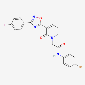 N-(4-bromophenyl)-2-(3-(3-(4-fluorophenyl)-1,2,4-oxadiazol-5-yl)-2-oxopyridin-1(2H)-yl)acetamide
