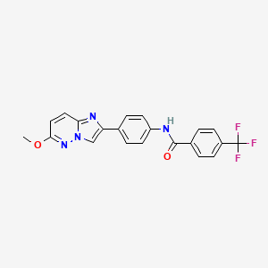 N-(4-(6-methoxyimidazo[1,2-b]pyridazin-2-yl)phenyl)-4-(trifluoromethyl)benzamide