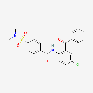 molecular formula C22H19ClN2O4S B2734150 N-(2-benzoyl-4-chlorophenyl)-4-(dimethylsulfamoyl)benzamide CAS No. 397277-62-2