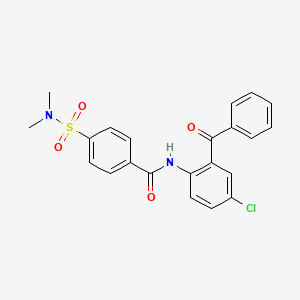 N-(2-benzoyl-4-chlorophenyl)-4-(dimethylsulfamoyl)benzamide