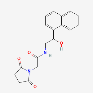 2-(2,5-dioxopyrrolidin-1-yl)-N-(2-hydroxy-2-(naphthalen-1-yl)ethyl)acetamide