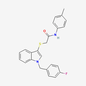 2-((1-(4-fluorobenzyl)-1H-indol-3-yl)thio)-N-(p-tolyl)acetamide