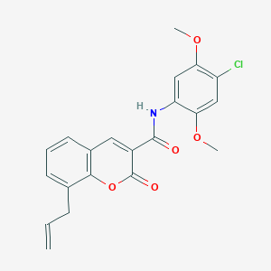 8-allyl-N-(4-chloro-2,5-dimethoxyphenyl)-2-oxo-2H-chromene-3-carboxamide