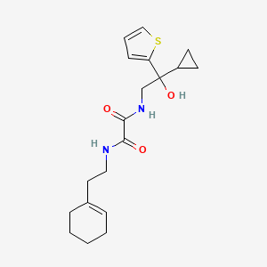 N1-(2-(cyclohex-1-en-1-yl)ethyl)-N2-(2-cyclopropyl-2-hydroxy-2-(thiophen-2-yl)ethyl)oxalamide