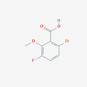 molecular formula C8H6BrFO3 B2734214 6-Bromo-3-fluoro-2-methoxybenzoic acid CAS No. 1780197-82-1
