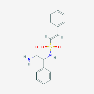 2-phenyl-2-[[(E)-2-phenylethenyl]sulfonylamino]acetamide