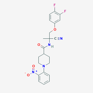 N-[1-cyano-2-(3,4-difluorophenoxy)-1-methylethyl]-1-(2-nitrophenyl)piperidine-4-carboxamide