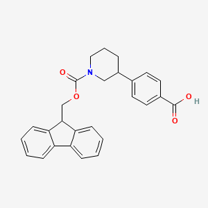 4-[1-(9H-Fluoren-9-ylmethoxycarbonyl)piperidin-3-yl]benzoic acid