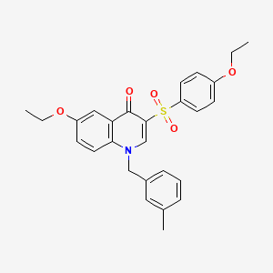 6-Ethoxy-3-(4-ethoxyphenyl)sulfonyl-1-[(3-methylphenyl)methyl]quinolin-4-one
