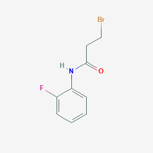 molecular formula C9H9BrFNO B2734282 3-bromo-N-(2-fluorophenyl)propanamide CAS No. 7661-09-8