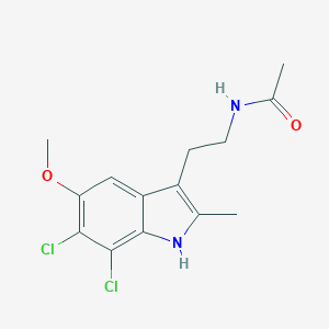 molecular formula C14H16Cl2N2O2 B027343 2-Methyl-6,7-dichloromelatonin CAS No. 104513-29-3