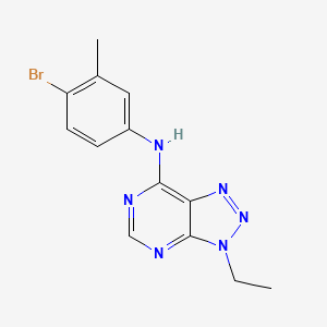 molecular formula C13H13BrN6 B2734315 N-(4-bromo-3-methylphenyl)-3-ethyl-3H-[1,2,3]triazolo[4,5-d]pyrimidin-7-amine CAS No. 899731-00-1