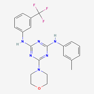6-morpholino-N2-(m-tolyl)-N4-(3-(trifluoromethyl)phenyl)-1,3,5-triazine-2,4-diamine