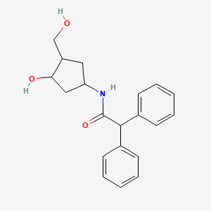 N-(3-hydroxy-4-(hydroxymethyl)cyclopentyl)-2,2-diphenylacetamide