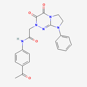 N-(4-acetylphenyl)-2-(3,4-dioxo-8-phenyl-3,4,7,8-tetrahydroimidazo[2,1-c][1,2,4]triazin-2(6H)-yl)acetamide