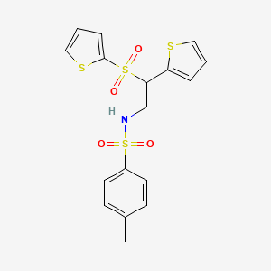 4-methyl-N-[2-(2-thienyl)-2-(2-thienylsulfonyl)ethyl]benzenesulfonamide
