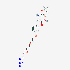 molecular formula C20H30N4O7 B2734373 Boc-L-Tyr(PEG(3)-N3)-OH 