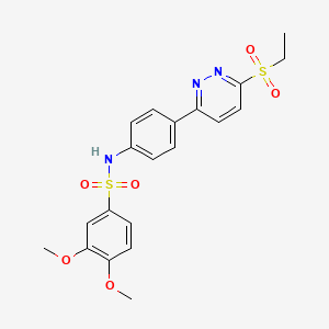 N-(4-(6-(ethylsulfonyl)pyridazin-3-yl)phenyl)-3,4-dimethoxybenzenesulfonamide