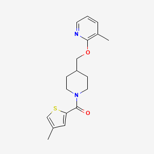 3-Methyl-2-{[1-(4-methylthiophene-2-carbonyl)piperidin-4-yl]methoxy}pyridine