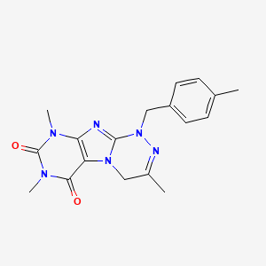 3,7,9-trimethyl-1-(4-methylbenzyl)-7,9-dihydro-[1,2,4]triazino[3,4-f]purine-6,8(1H,4H)-dione