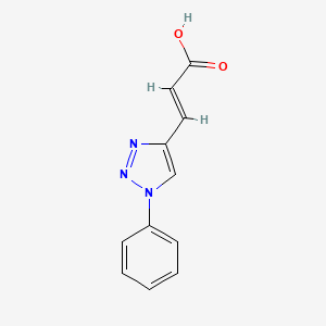 (e)-3-(1-Phenyl-1h-1,2,3-triazol-4-yl)prop-2enoic acid