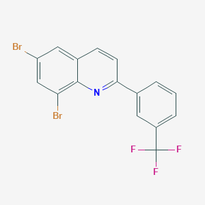 6,8-Dibromo-2-[3-(trifluoromethyl)phenyl]quinoline