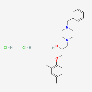 molecular formula C22H32Cl2N2O2 B2734441 1-(4-benzylpiperazin-1-yl)-3-(2,4-dimethylphenoxy)propan-2-ol Dihydrochloride CAS No. 473266-92-1