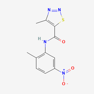 4-methyl-N-(2-methyl-5-nitrophenyl)-1,2,3-thiadiazole-5-carboxamide