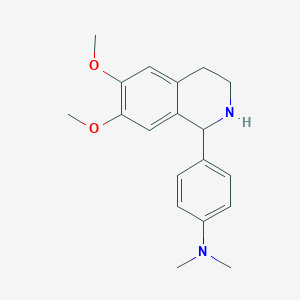 N-[4-(6,7-dimethoxy-1,2,3,4-tetrahydroisoquinolin-1-yl)phenyl]-N,N-dimethylamine
