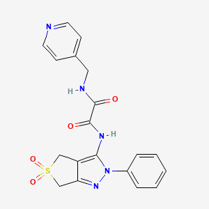 N1-(5,5-dioxido-2-phenyl-4,6-dihydro-2H-thieno[3,4-c]pyrazol-3-yl)-N2-(pyridin-4-ylmethyl)oxalamide