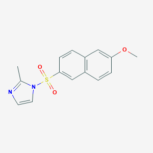 molecular formula C15H14N2O3S B273459 methyl 6-[(2-methyl-1H-imidazol-1-yl)sulfonyl]-2-naphthyl ether 
