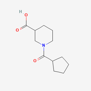 molecular formula C12H19NO3 B2734630 1-(Cyclopentylcarbonyl)piperidine-3-carboxylic acid CAS No. 926227-70-5